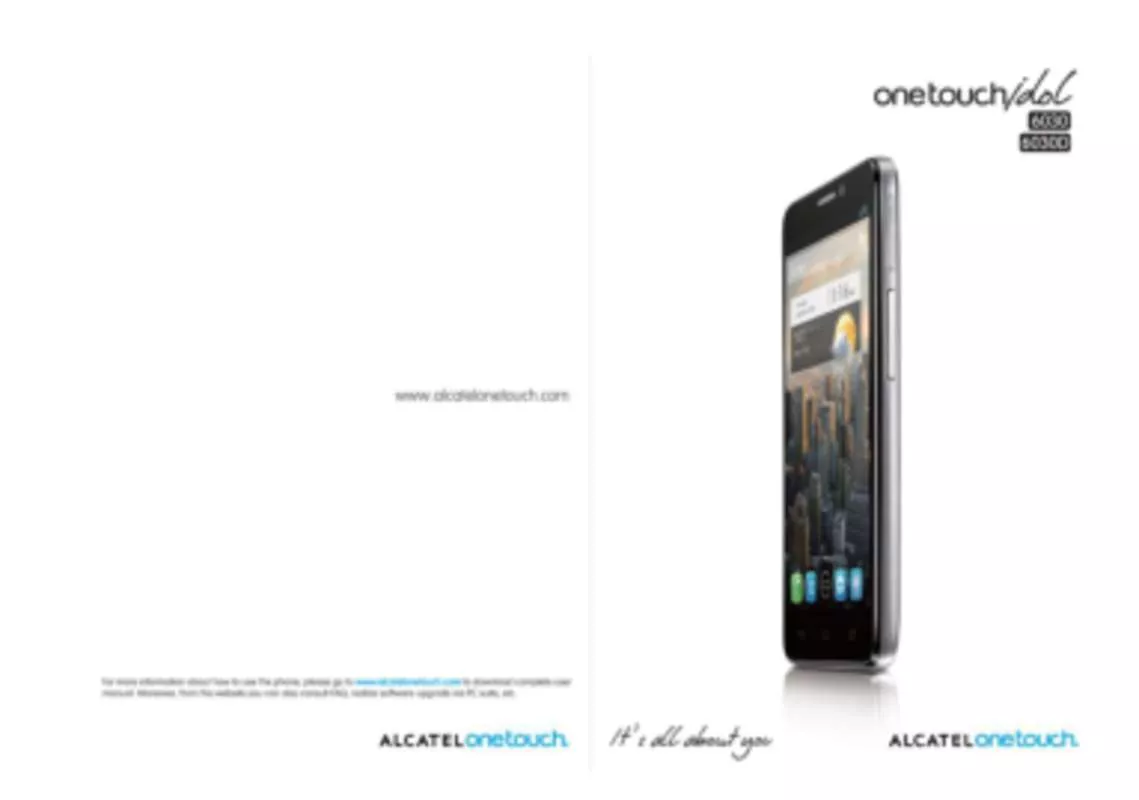 Mode d'emploi ALCATEL ONE TOUCH IDOL (BS471)