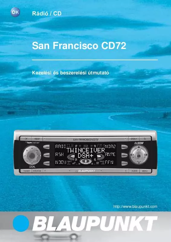 Mode d'emploi BLAUPUNKT SAN FRANCISCO CD72 SKY3 CD40