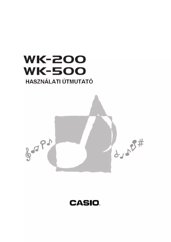 Mode d'emploi CASIO WK-500