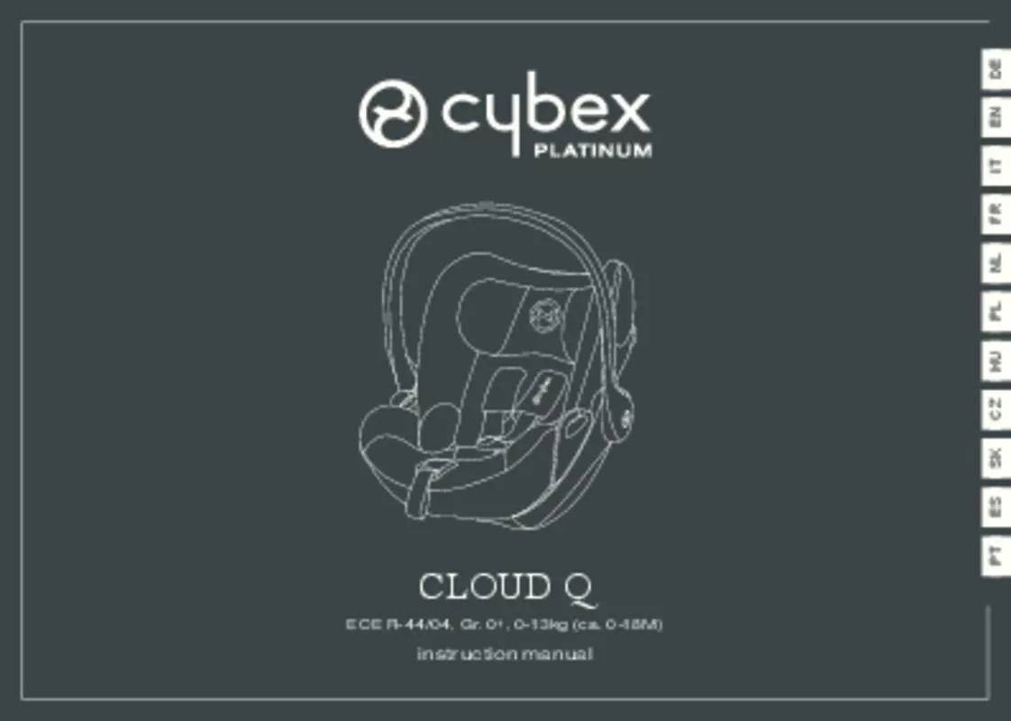 Mode d'emploi CYBEX CLOUD Q