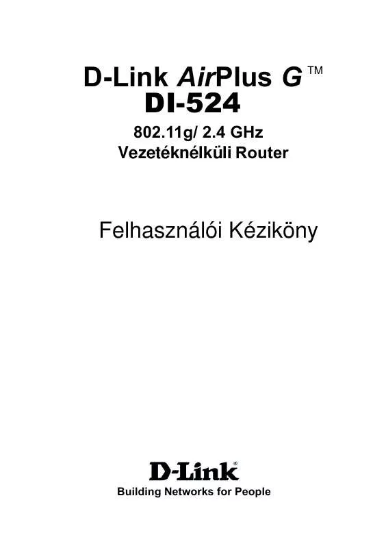 Mode d'emploi D-LINK DI-524