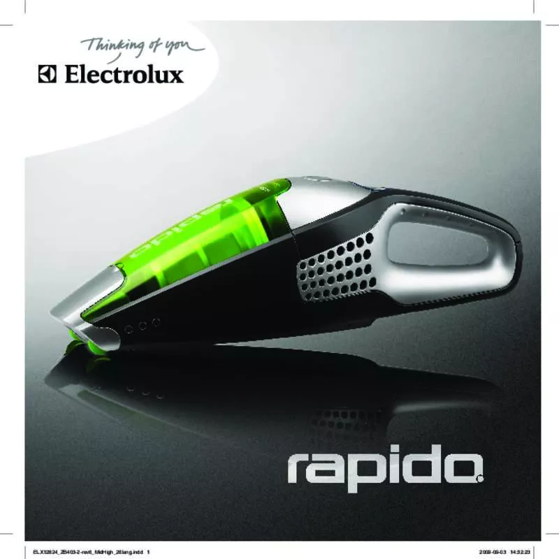 Mode d'emploi ELECTROLUX RAPIDO ZB4103