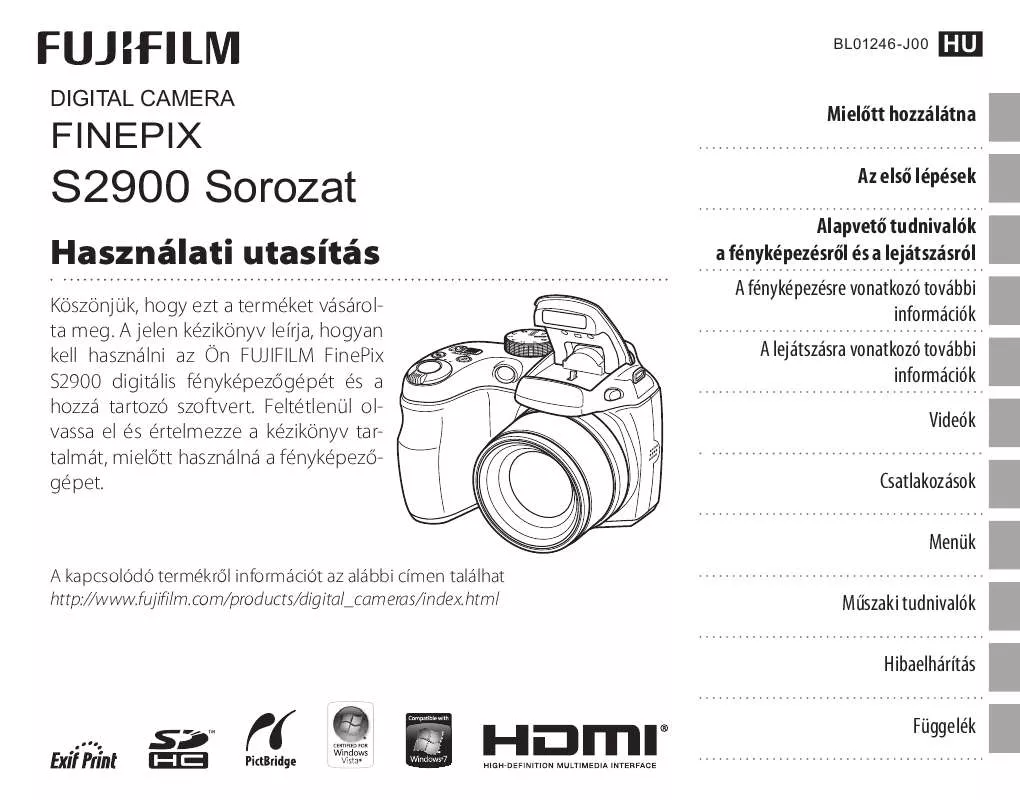 Mode d'emploi FUJIFILM FINEPIX S2950 HD
