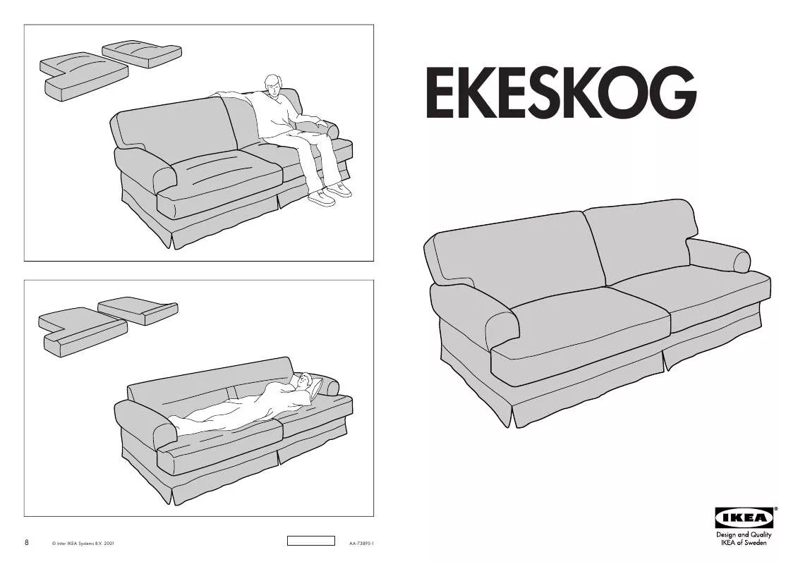Mode d'emploi IKEA EKESKOG 3 SZ. KANAPÉ