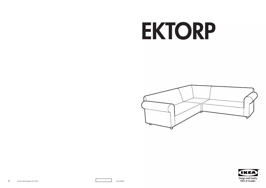 Mode d'emploi IKEA EKTORP SAROK KANAPÉ VÁZ2 2