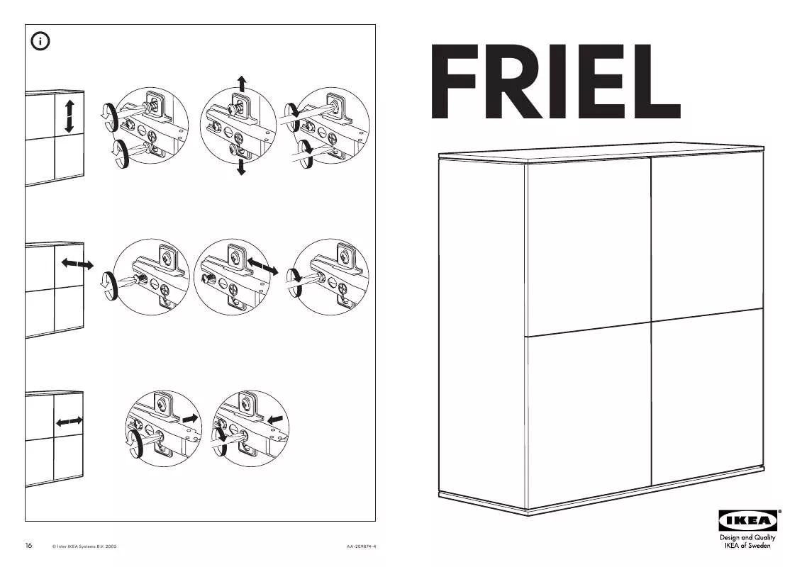 Mode d'emploi IKEA FRIEL MÉDIA TÁROLÓ
