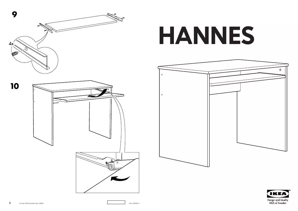 Mode d'emploi IKEA HANNES ASZTAL