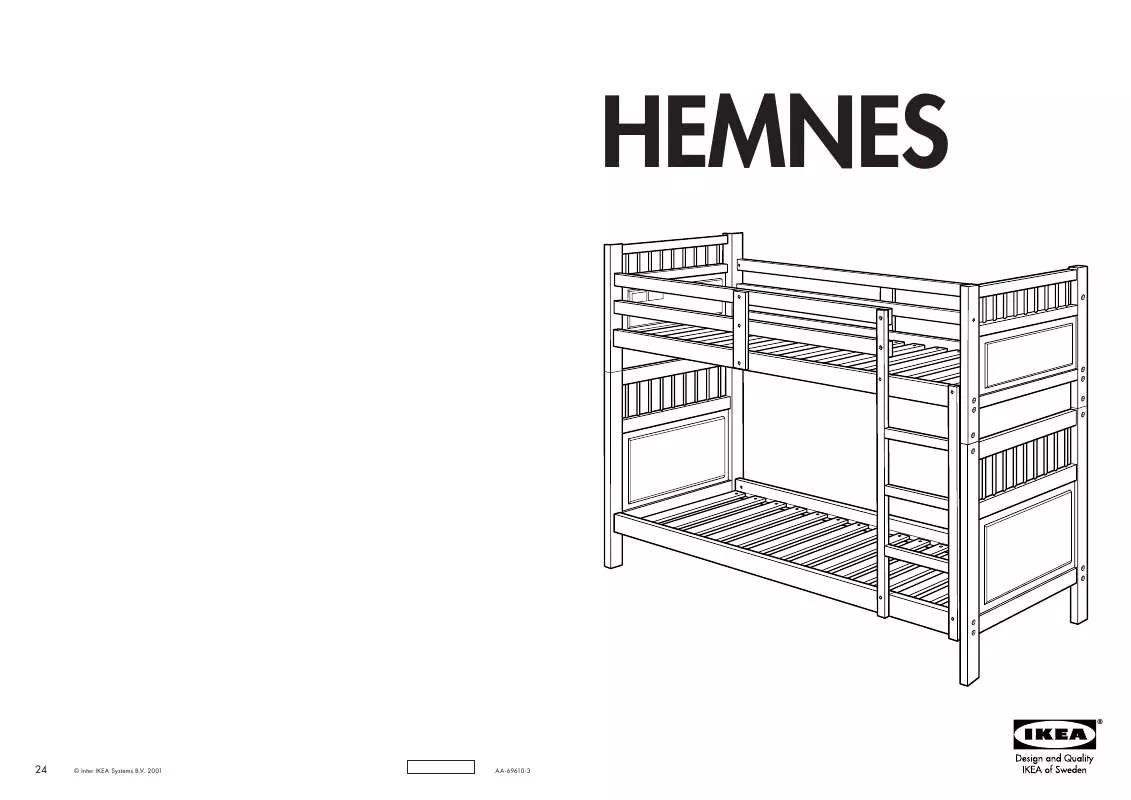 Mode d'emploi IKEA HEMNES EMELETES ÁGY