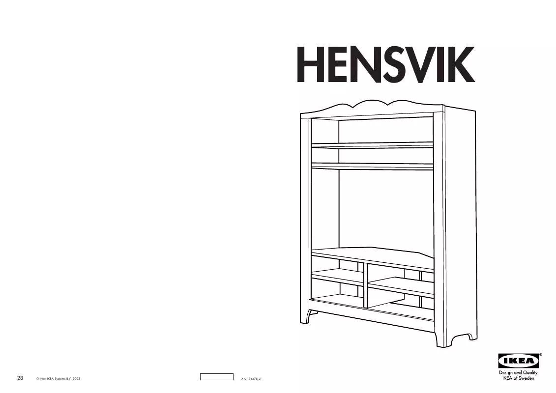 Mode d'emploi IKEA HENSVIK TÁROLÓ