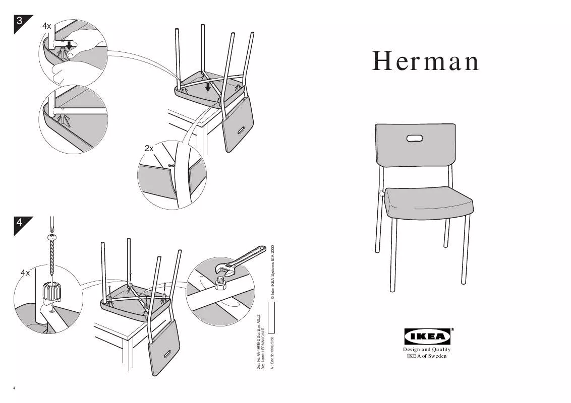 Mode d'emploi IKEA HERMAN SZÉK