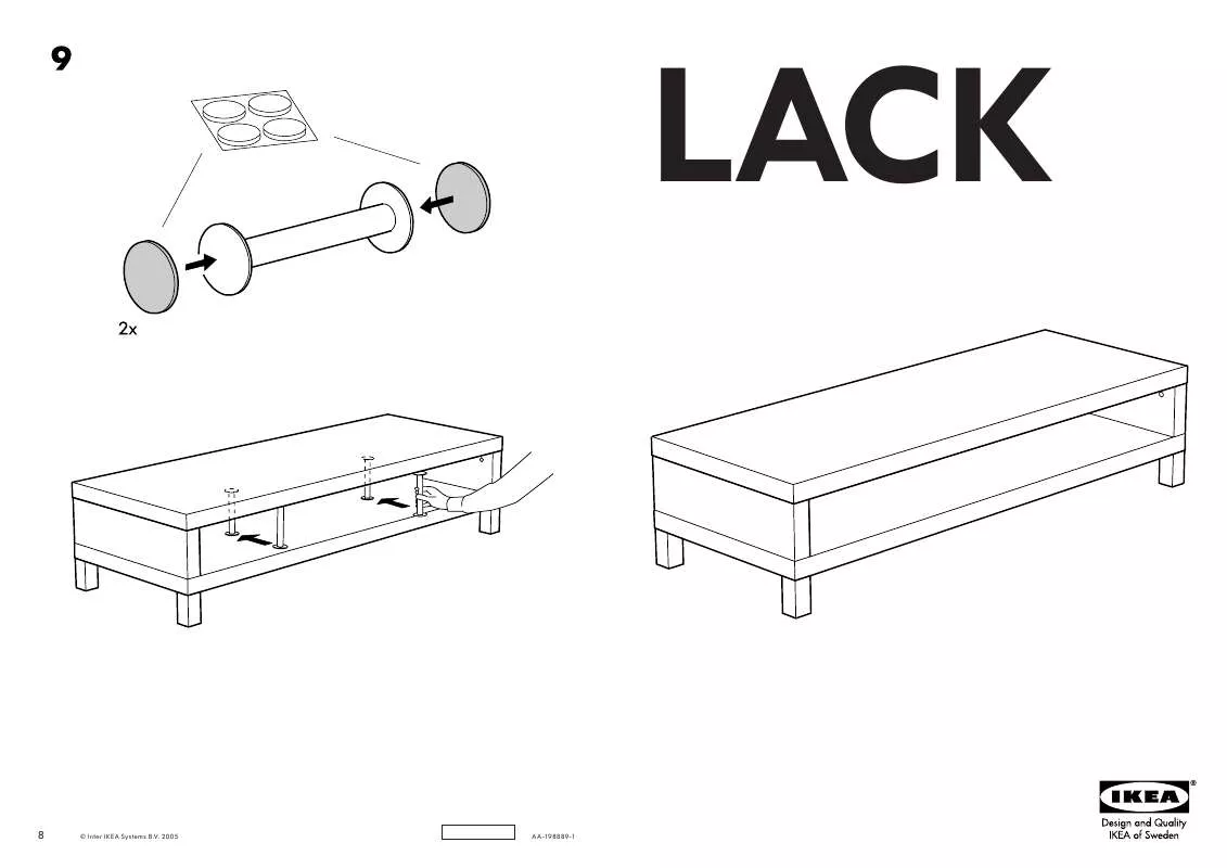 Mode d'emploi IKEA LACK TV TÁROLÓ