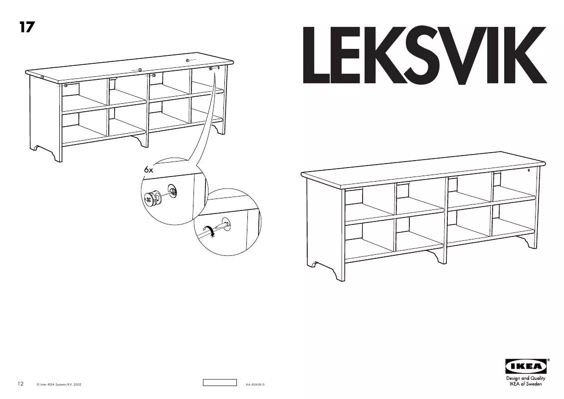 Mode d'emploi IKEA LEKSVIK CIPŐTARTÓ