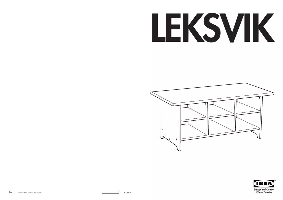 Mode d'emploi IKEA LEKSVIK DOHÁNYZÓASZTAL
