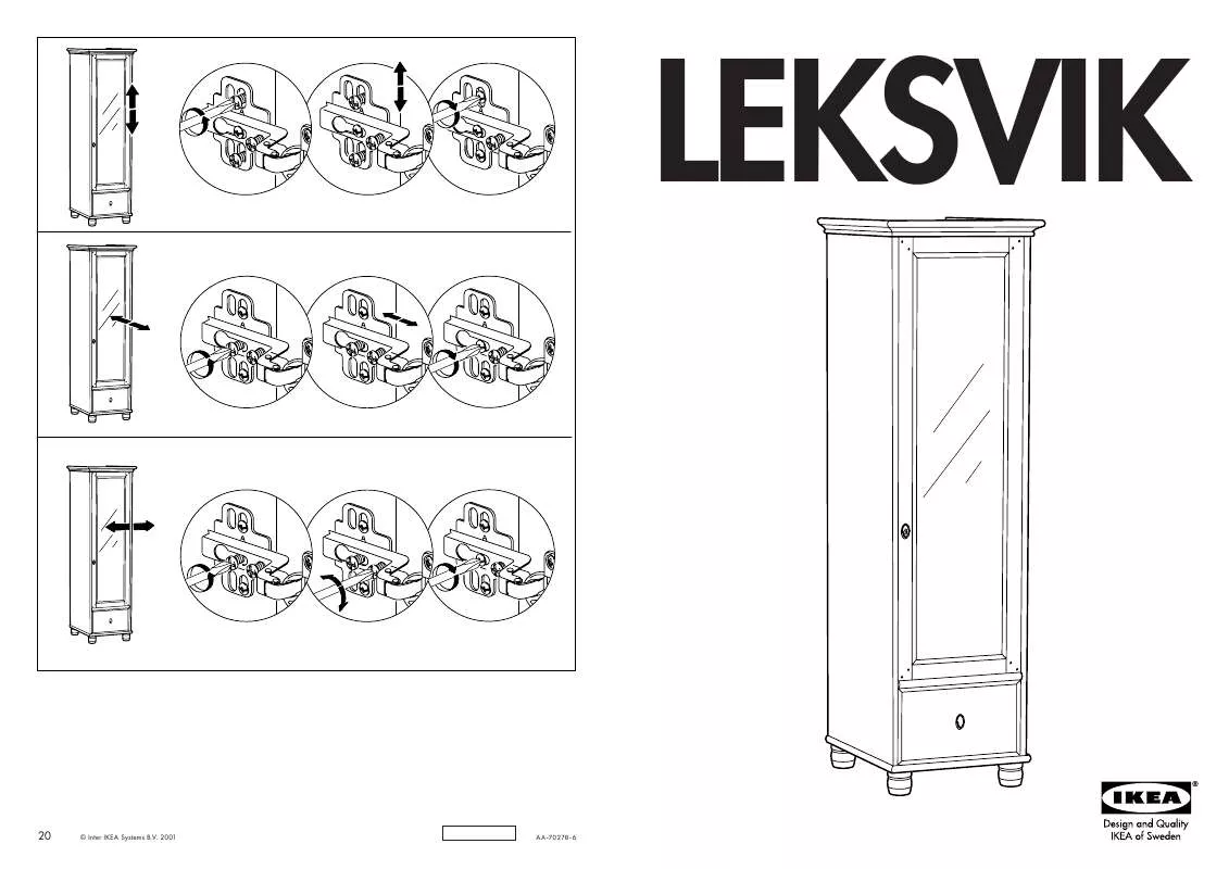 Mode d'emploi IKEA LEKSVIK POLCOS SZEKRÉNY