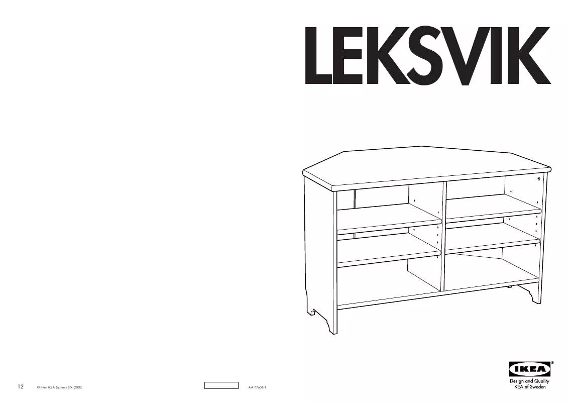 Mode d'emploi IKEA LEKSVIK SAROK TV PAD
