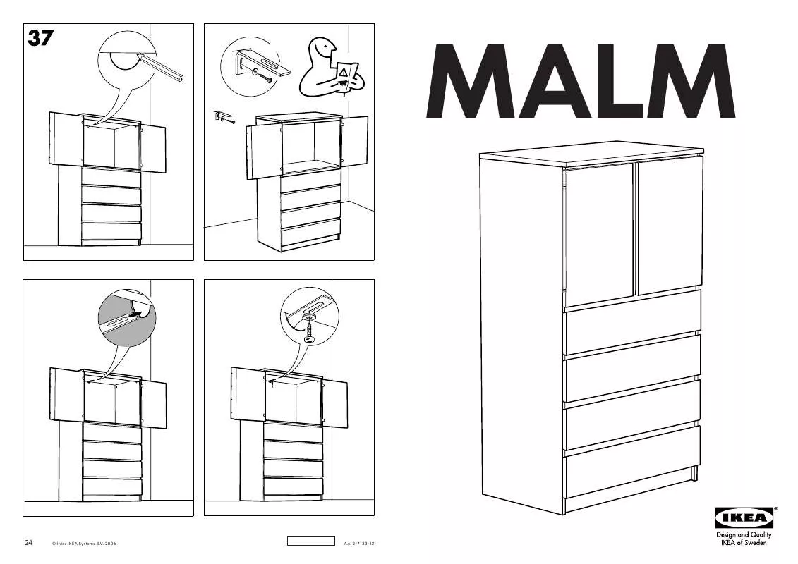 Mode d'emploi IKEA MALM TV TÁROLÓ