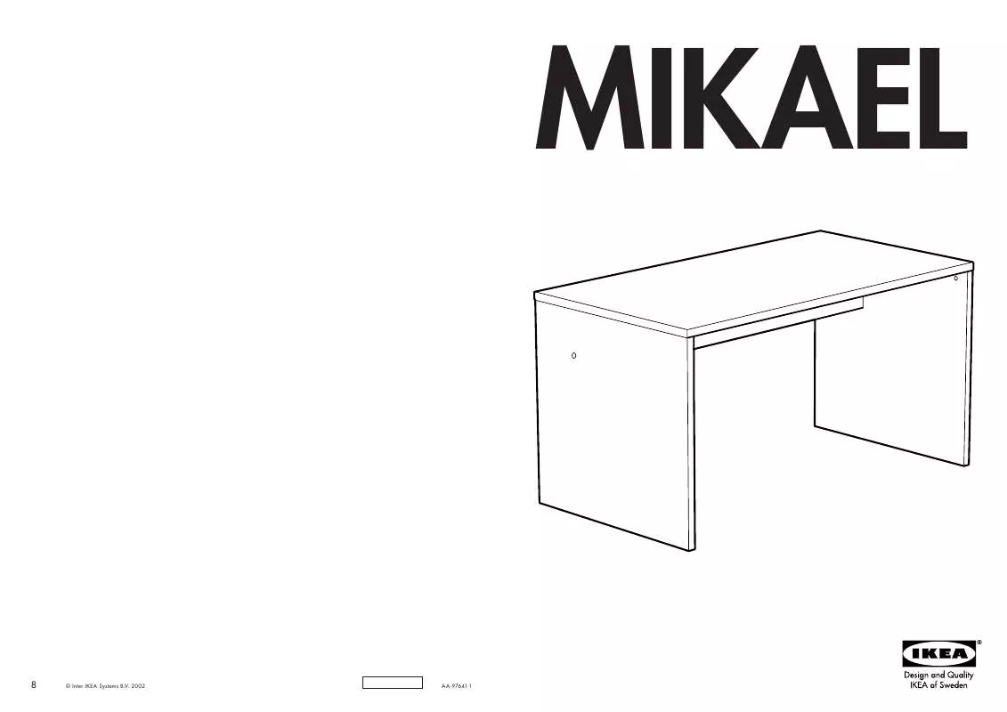 Mode d'emploi IKEA MIKAEL ÍRÓASZTAL