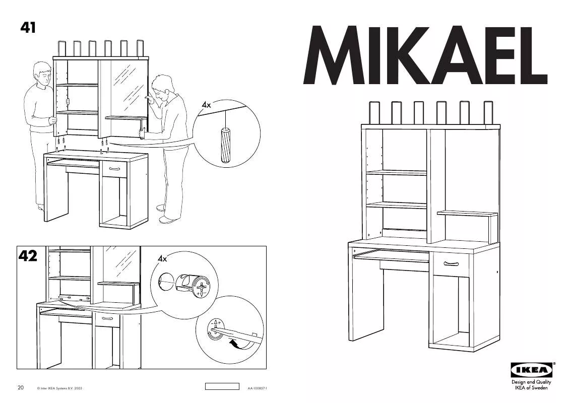 Mode d'emploi IKEA MIKAEL MUNKAÁLLOMÁS