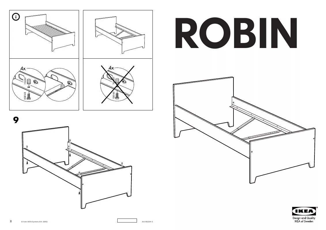 Mode d'emploi IKEA ROBIN ÁGYKERET