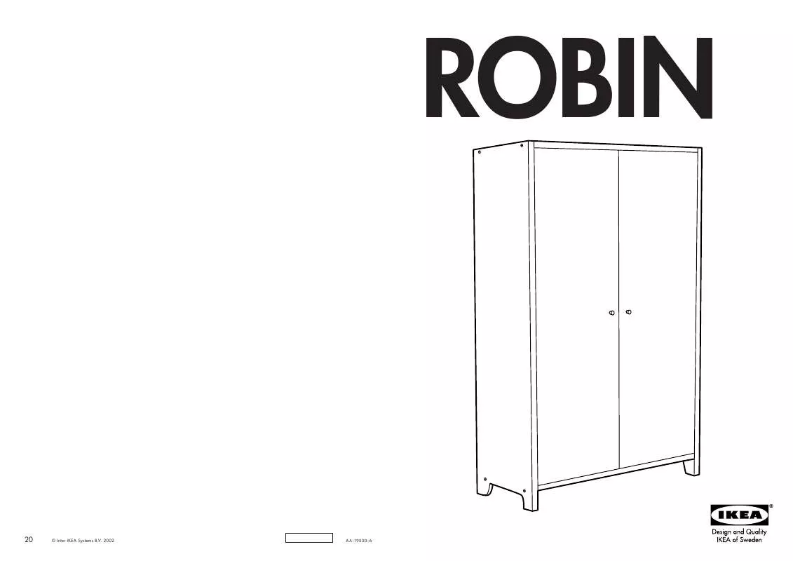 Mode d'emploi IKEA ROBIN GARDRÓB