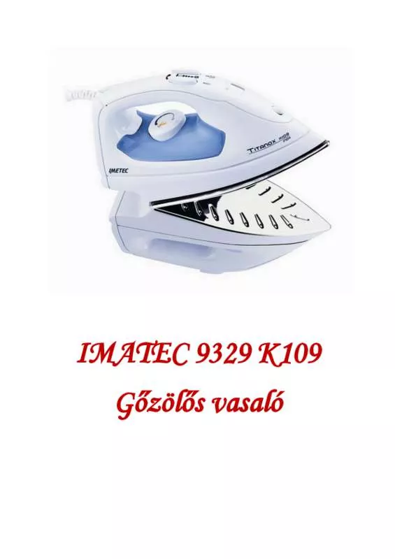 Mode d'emploi IMETEC 9329 H TITANOX K 109