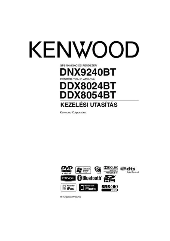 Mode d'emploi KENWOOD DDX8054BT