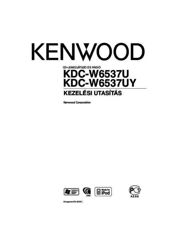 Mode d'emploi KENWOOD KDC-W6537U