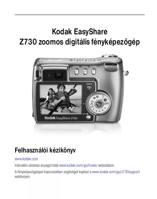 Mode d'emploi KODAK EASYSHARE Z730