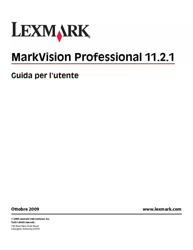 Mode d'emploi LEXMARK MARKVISION PROFESSIONAL