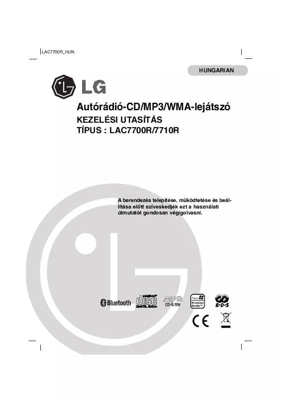 Mode d'emploi LG LAC-7710R