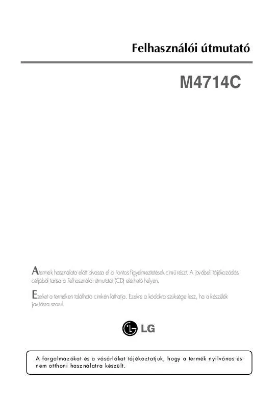 Mode d'emploi LG M4714C