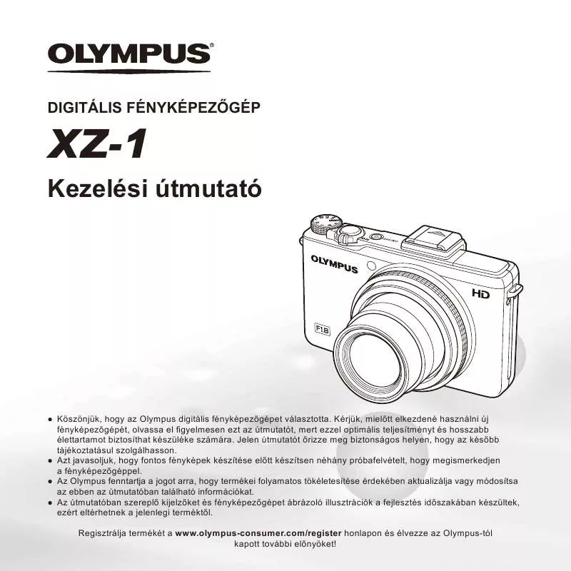 Mode d'emploi OLYMPUS XZ-1