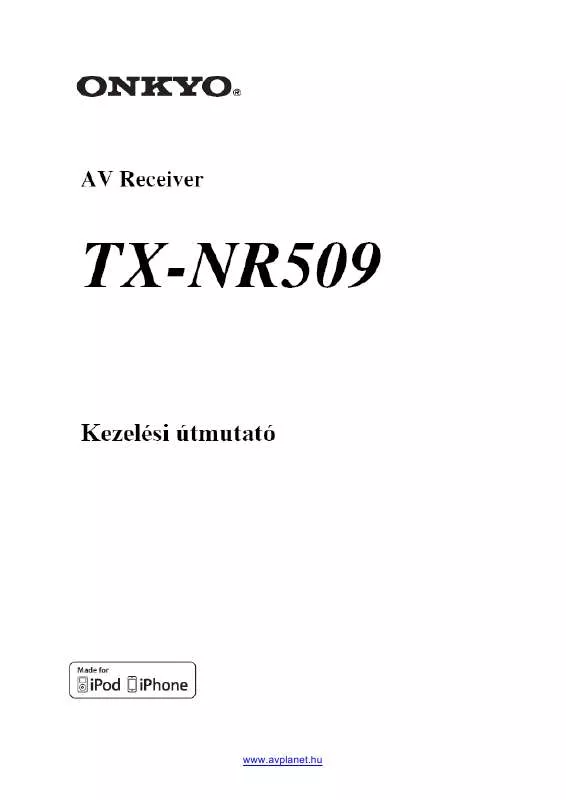 Mode d'emploi ONKYO TX-NR509