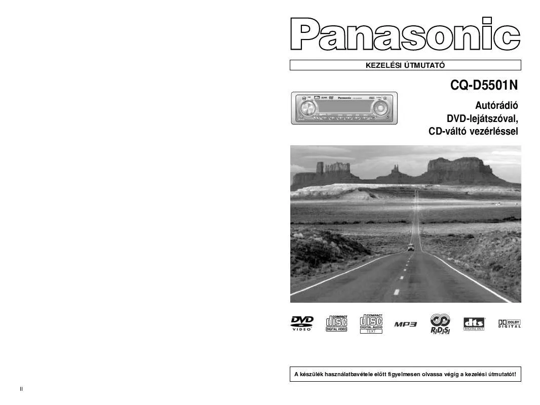 Mode d'emploi PANASONIC CQ-D5501N