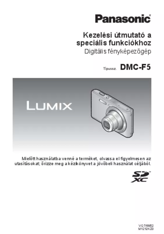 Mode d'emploi PANASONIC LUMIX DMC-F5EF