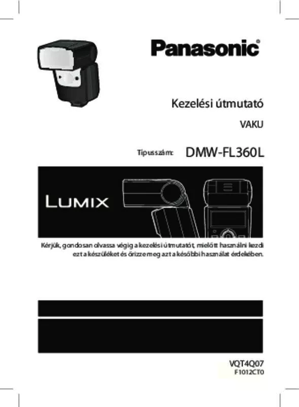 Mode d'emploi PANASONIC DMW-FL360L