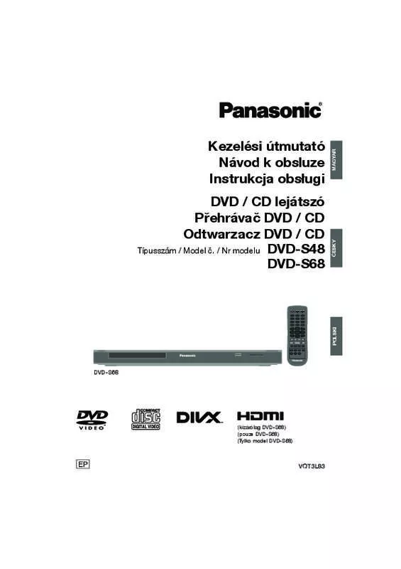 Mode d'emploi PANASONIC DVD-S48GN