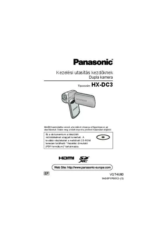 Mode d'emploi PANASONIC HX-DC3