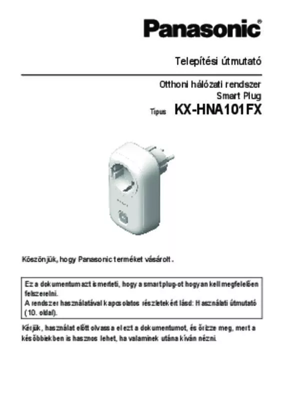 Mode d'emploi PANASONIC KX-HNA101FX