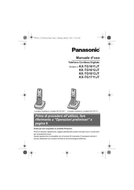 Mode d'emploi PANASONIC KXTG1612JT