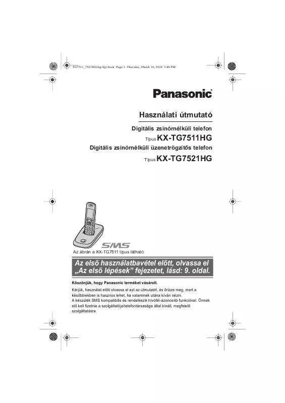 Mode d'emploi PANASONIC KXTG7521