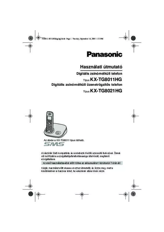 Mode d'emploi PANASONIC KX-TG8021HGS