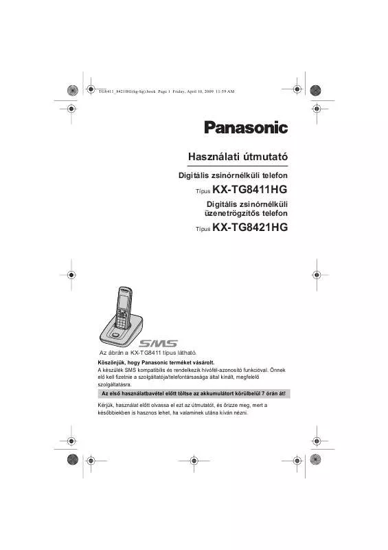 Mode d'emploi PANASONIC KX-TG8411HG