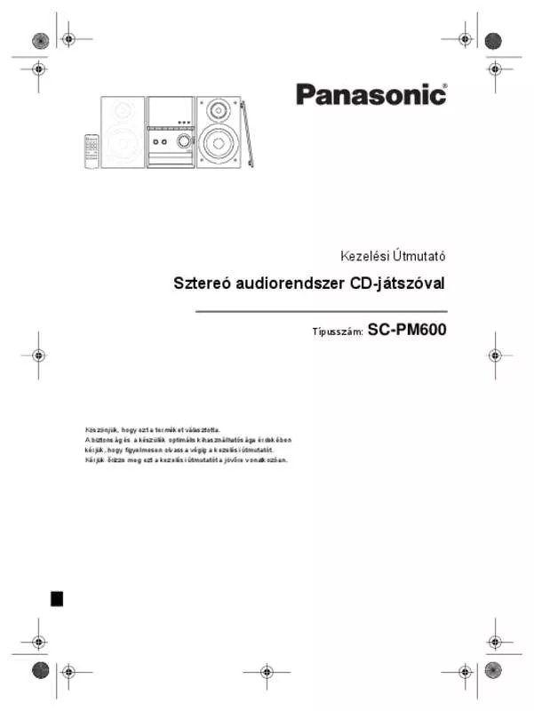 Mode d'emploi PANASONIC SC-PM600