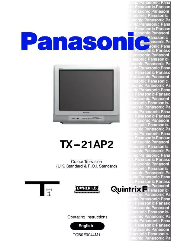 Mode d'emploi PANASONIC TX21AP2
