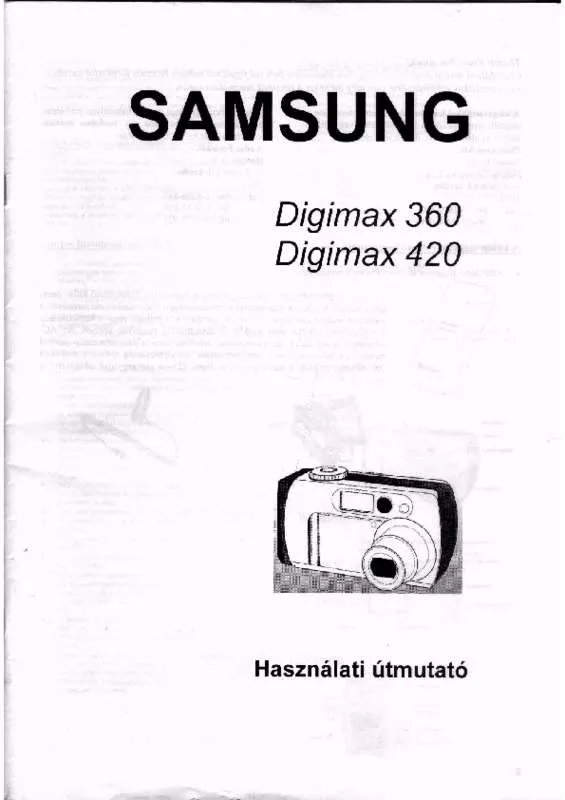 Mode d'emploi SAMSUNG DIGIMAX 420