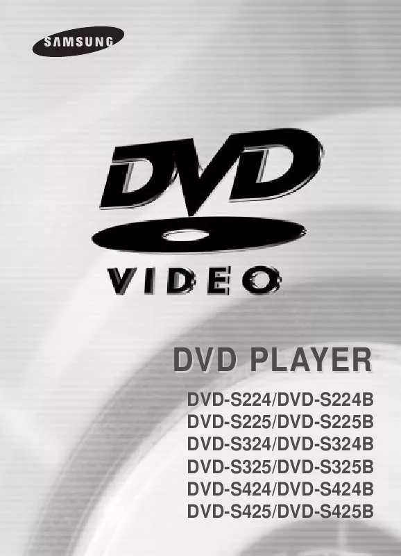 Mode d'emploi SAMSUNG DVD-S424