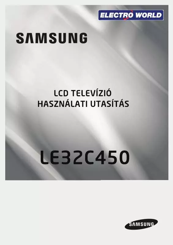 Mode d'emploi SAMSUNG LE32C450