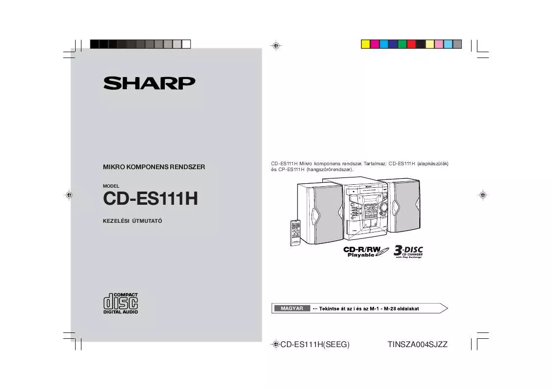 Mode d'emploi SHARP CD-ES111H