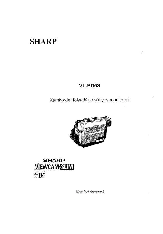 Mode d'emploi SHARP VL-PD5S